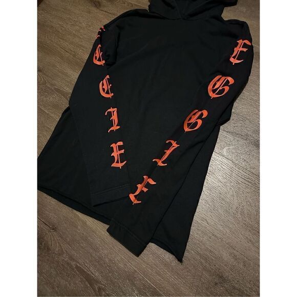 Eggie Brand Women’s Graphic Long Sleeve Hoodie Lightweight Black Size Small - Picture 4 of 9